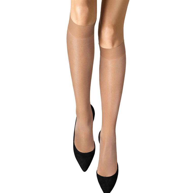 Wolford Satin Touch 20 Knee Highs, Gobi